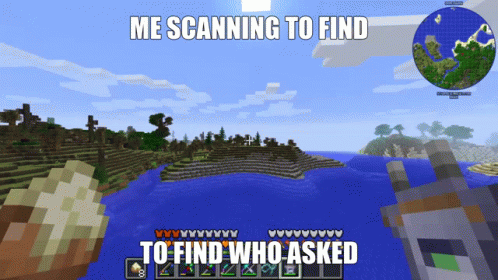 the first thing you can see in minecraft is the find and find logo