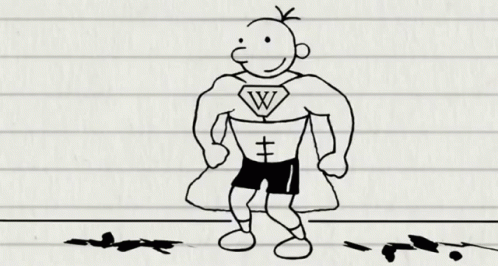 black and white drawing of a man dressed in a superman costume