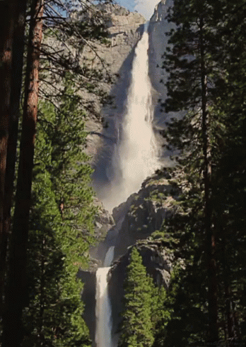 an image of waterfall as seen from a distance