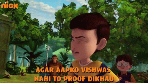 a screen capture from cartoon character with words written below