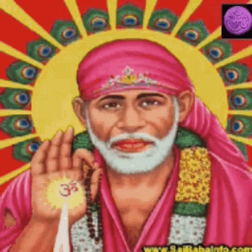 a colorful drawing of the face of maha