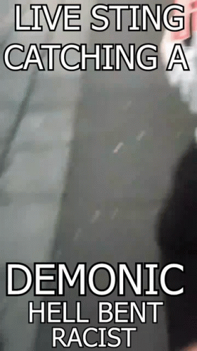 an advertit for a movie starring demonic, with a man walking