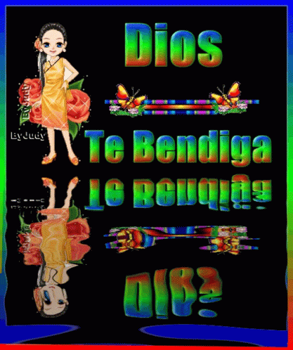 colorful picture with text that reads dios to tendia la reusign