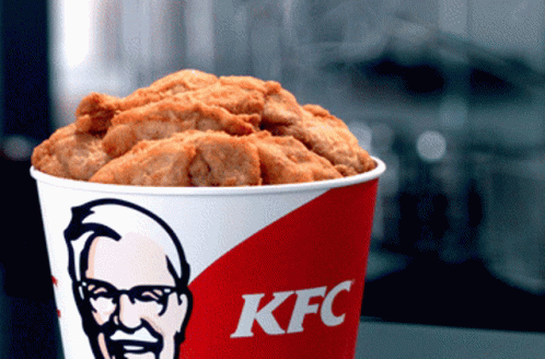 a close up of a cup with kfc's