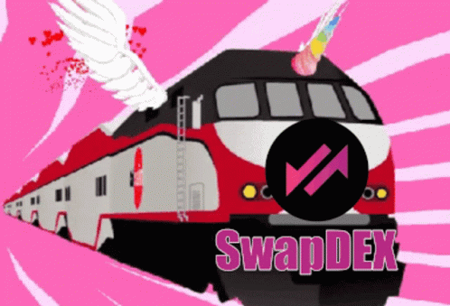 an image of a train logo for swapp dexx