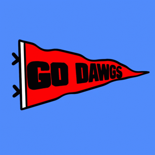 an orange background with the words go dawgs on it