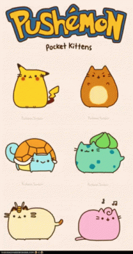 a poster of various cat kittens with the text hemo pocket kittens