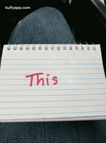 the note pad is written on the back seat of a car