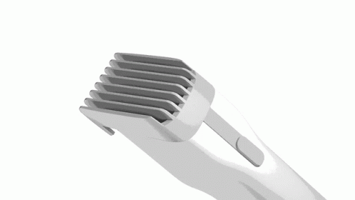 there is a close up view of the back side of a hair clipper