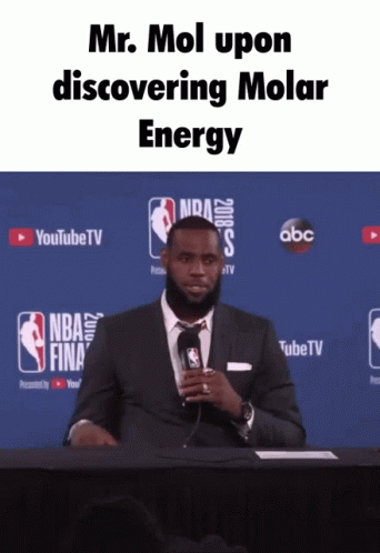 the text reads mr mol upon discovering molar energy