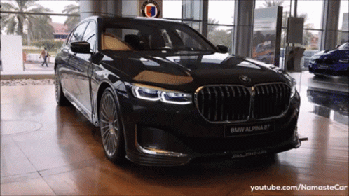 this is the front view of a bmw luxury car
