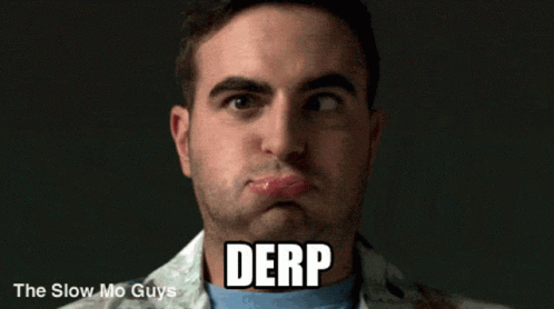 man is making a weird face with the word deep