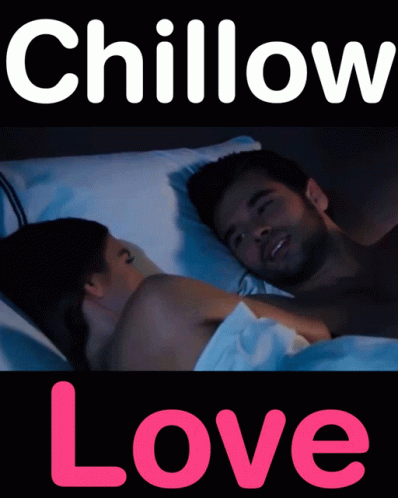 two people laying on top of a bed with the words love on them