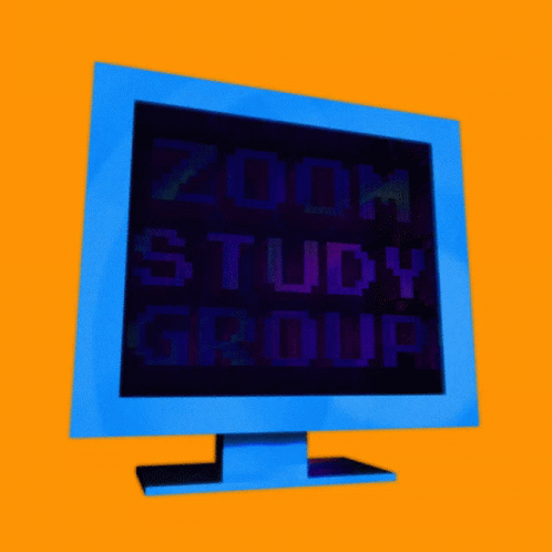 a sign saying zoom is shown on a blue background