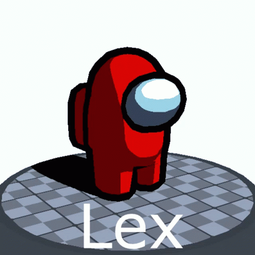 a very low poly rendering of a blue robot with the letters l and l in it's back ground