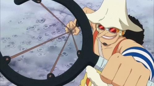 a cartoon character with glasses leaning up on a bike tire