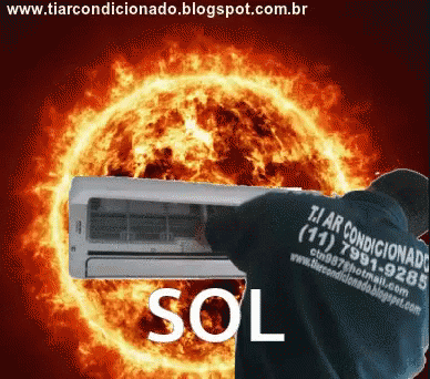 a poster with the word sol and blue flames in it