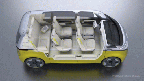 a tiny electric vehicle with six seats
