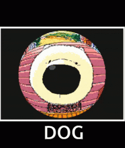 a dog and a logo for the computer game's website