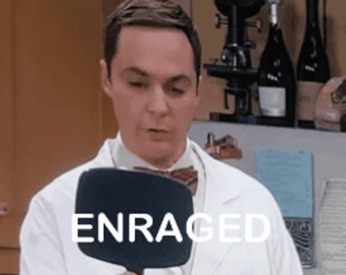 man in lab coat and bow tie with black text that says, engaged