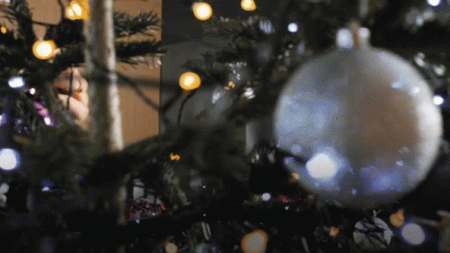 an image of christmas decorations hanging from a christmas tree