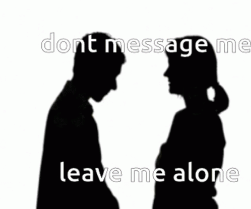 silhouettes of two people standing next to each other
