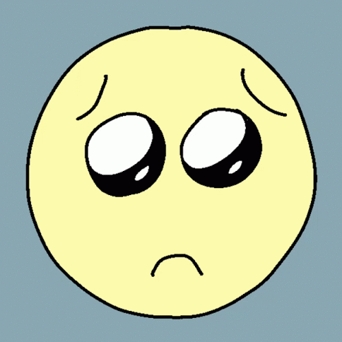 an animated blue circle with eyes showing