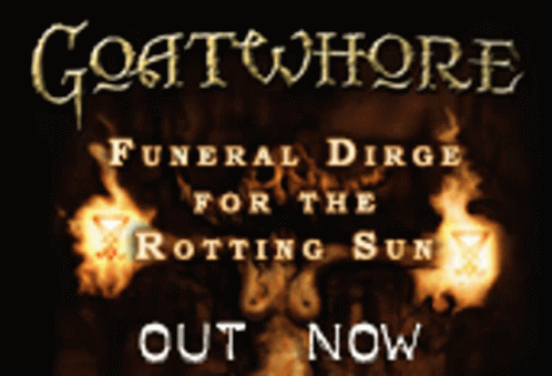 the front cover of goattroore funeral drag for the rotting sun