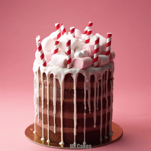 an image of a small cake with icing