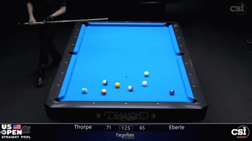 pool table for playing game on tv