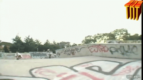 an image of a skate park being filmed from below
