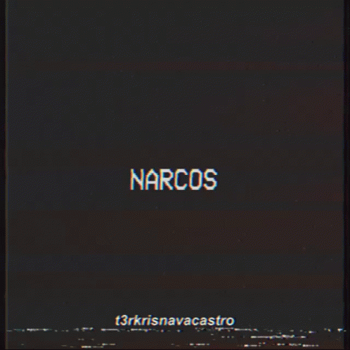 an image of the word narcos on a screen