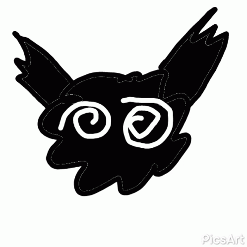 a cartoon bird with large eyes and wings