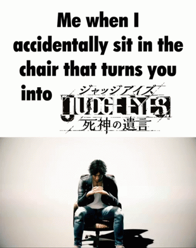 the person sitting on a chair is not listening to the music