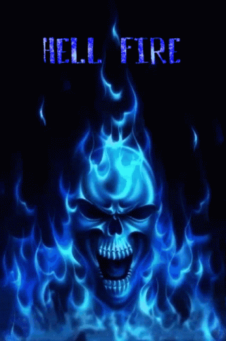 an image of hell fire with the word hellfire on it