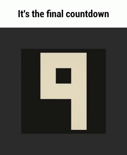 a po taken of an image of a letter p with the text it's the final countdown