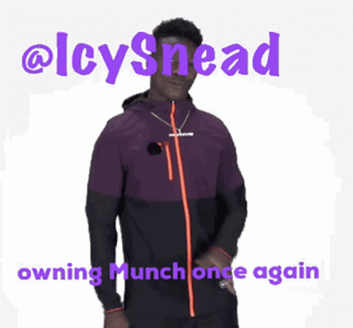 a black and purple jacket with a pink inscription